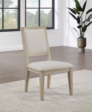 Trofello Cushioned Dining Side Chair White Washed (Set of 2) - alternate view