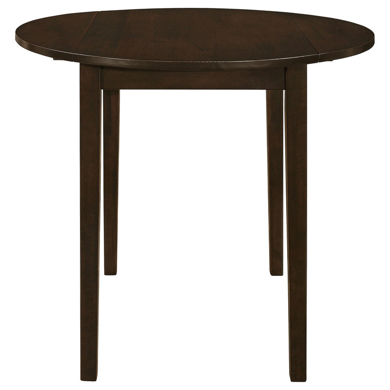 Bucknell 3-piece Round Drop Leaf Dining Table Set Cappuccino - detail 4