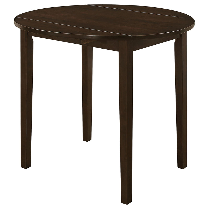 Bucknell 3-piece Round Drop Leaf Dining Table Set Cappuccino - detail 5