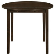 Bucknell 3-piece Round Drop Leaf Dining Table Set Cappuccino - detail 6