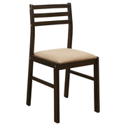 Bucknell 3-piece Round Drop Leaf Dining Table Set Cappuccino - detail 7