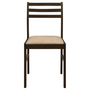 Bucknell 3-piece Round Drop Leaf Dining Table Set Cappuccino - detail 8