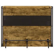 Renaldi 3-shelf Home Bar Wine Cabinet Rustic Nutmeg - detail 4