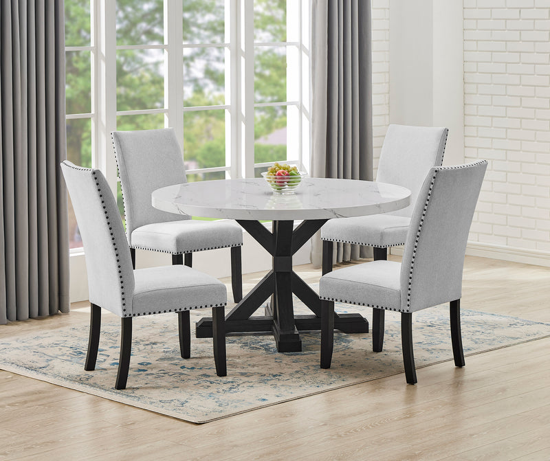 Varley Round Dining Set - Marble