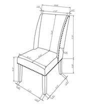 Crownmark Set of 2 Vance Wing Dining Chairs