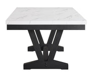 Crownmark Vance Faux Marble Dining Table