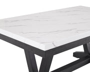 Crownmark Vance Faux Marble Dining Table