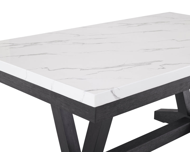 Crownmark Vance Faux Marble Dining Table