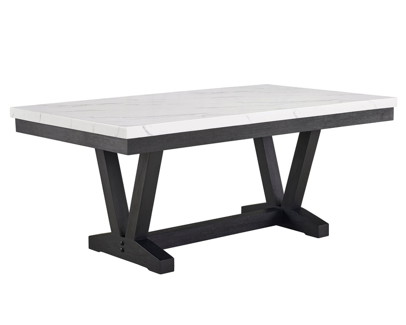 Crownmark Vance Faux Marble Dining Table