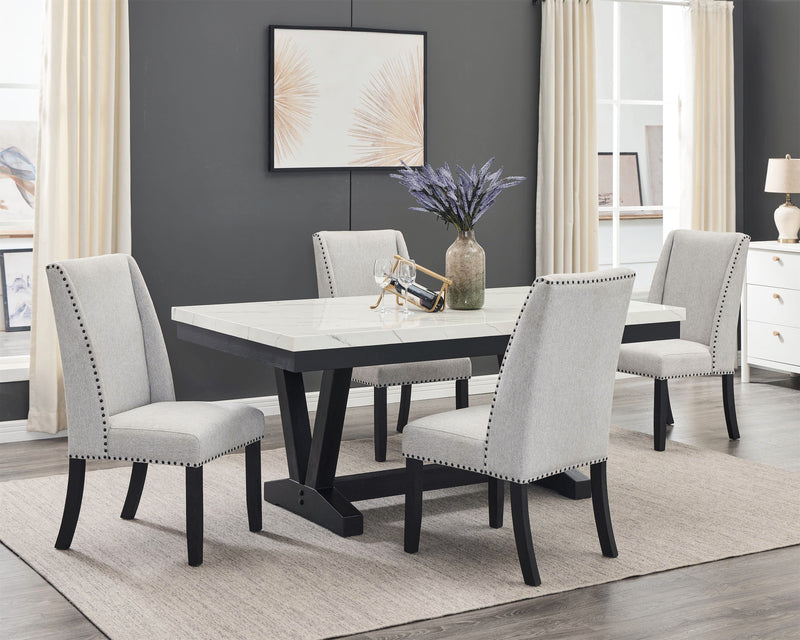 Varley Genuine Marble Dining Set