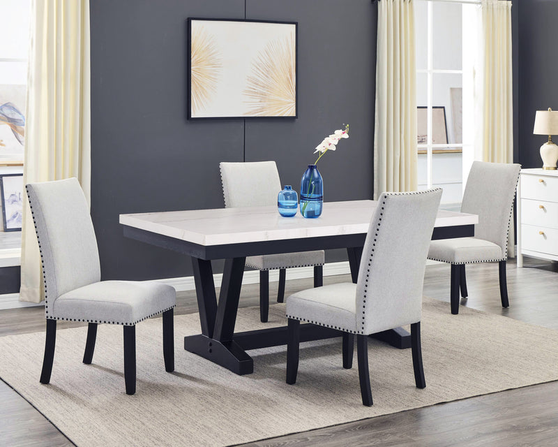 Varley Genuine Marble Dining Set