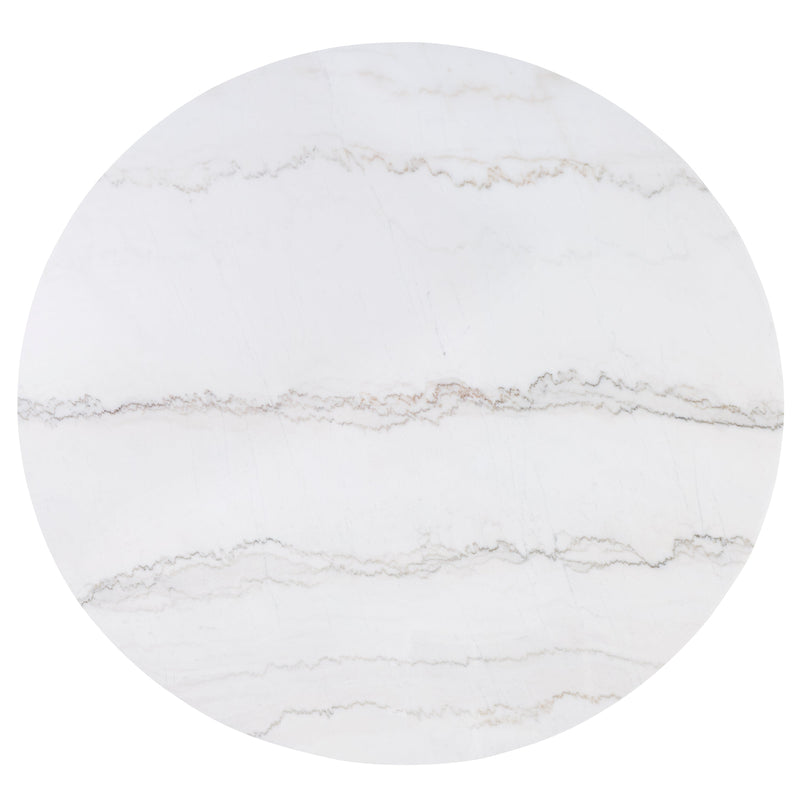 Varley Round Marble Table w/ Side Chairs