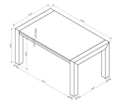 Crownmark Jules Dining Set - Faux Marble