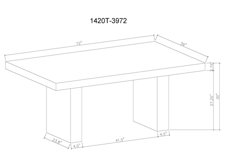 Vega Faux Dining Set