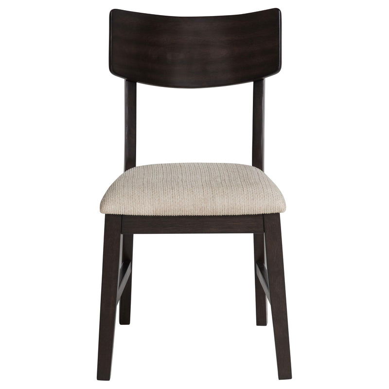 Catley 5-piece Round Drop Leaf Dining Table Set Dark Coffee - detail 10