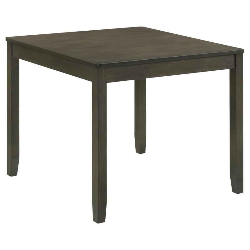 Parkwood 5-piece Square Dining Table Set Dark Ash Brown - detail 3