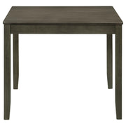 Parkwood 5-piece Square Dining Table Set Dark Ash Brown - detail 4