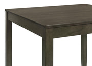 Parkwood 5-piece Square Dining Table Set Dark Ash Brown - detail 6