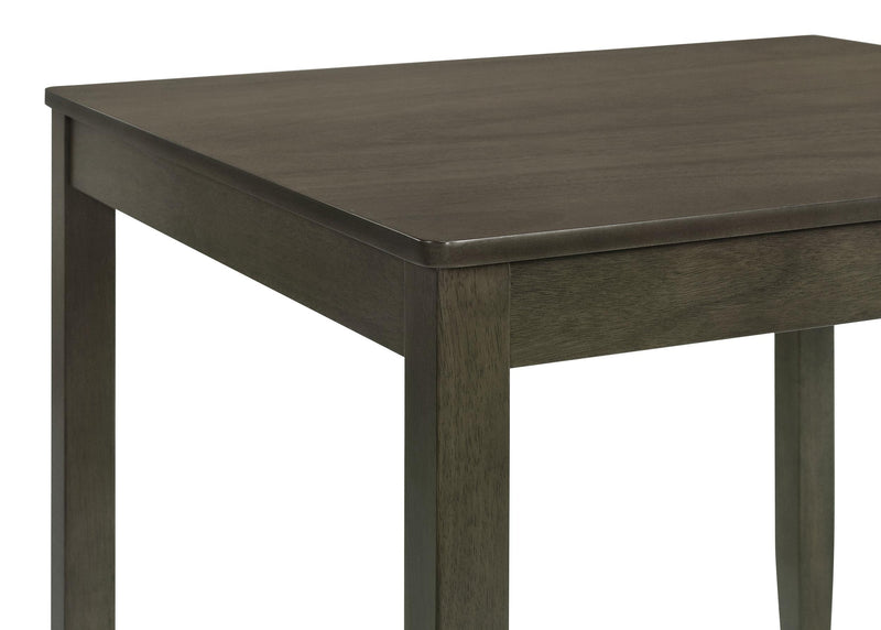 Parkwood 5-piece Square Dining Table Set Dark Ash Brown - detail 6