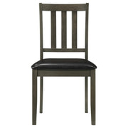 Parkwood 5-piece Square Dining Table Set Dark Ash Brown - detail 8