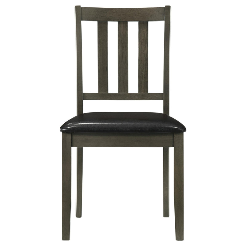 Parkwood 5-piece Square Dining Table Set Dark Ash Brown - detail 8