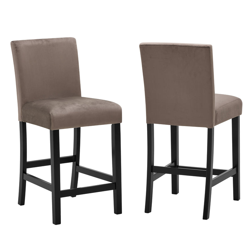 Lennon 5-Pc Counter Height Set - Faux Marb Brown