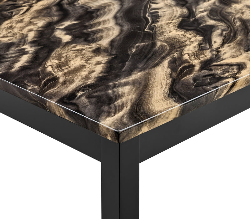 Lennon 5-Pc Counter Set - Faux Marble Gold/Black