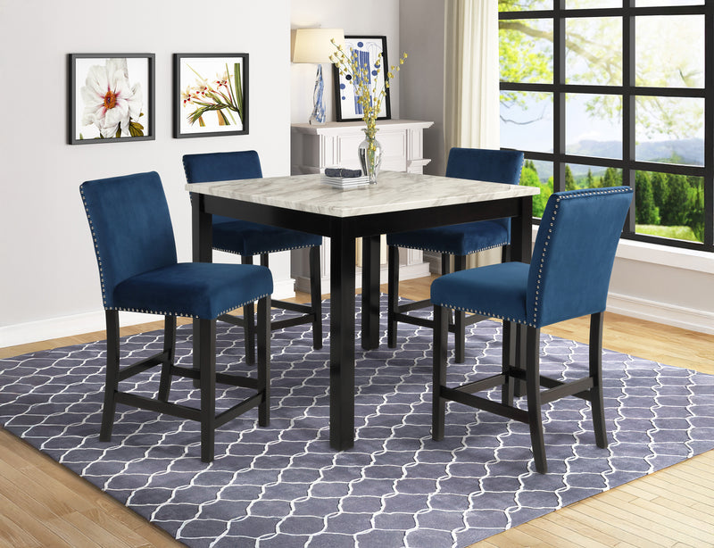 Lennon Counter Height - Royal Blue