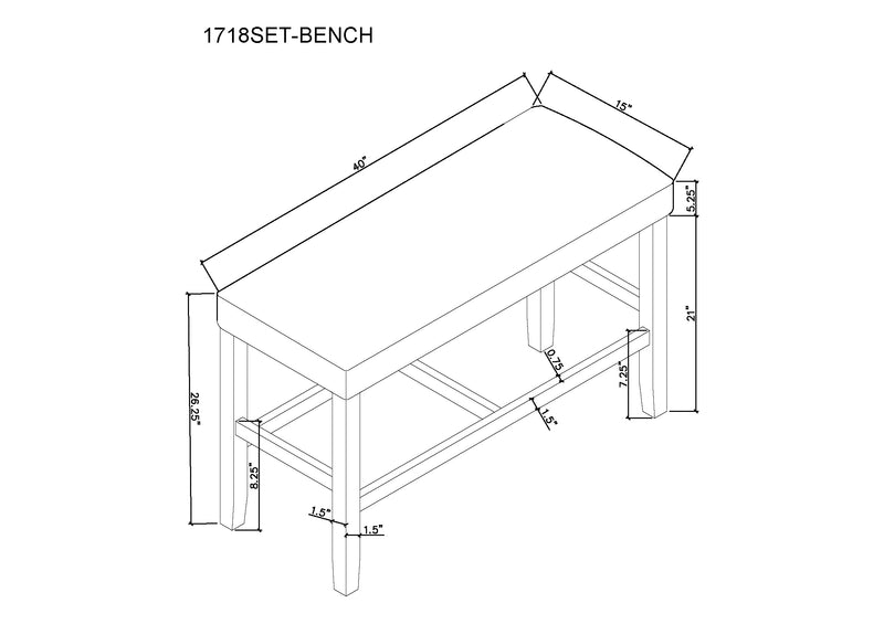 Marbel Counter Height