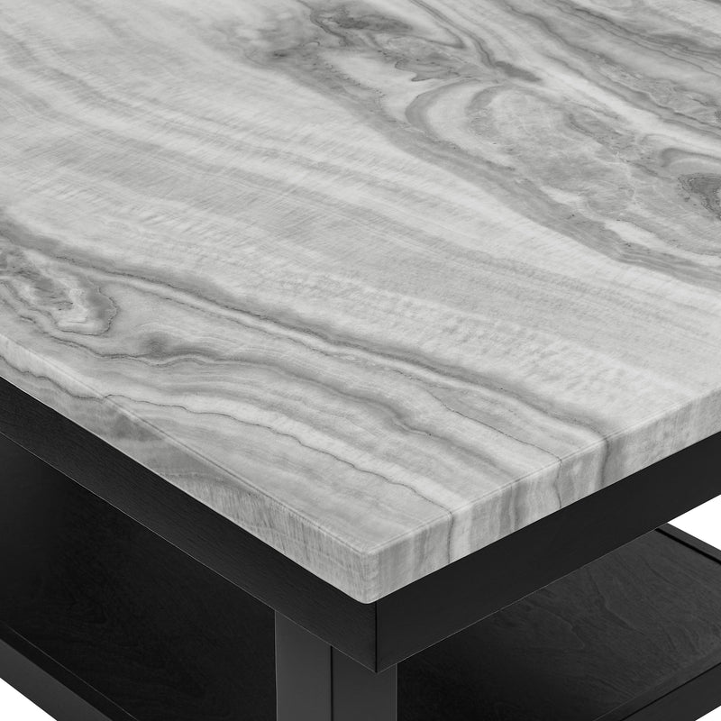 Marbel 5-Pc Faux Marble Counter Height Set
