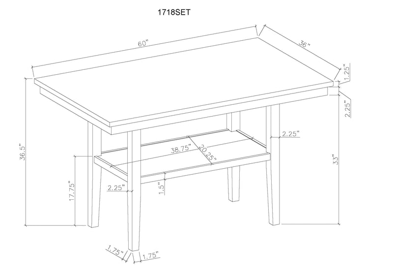 Crownmark Marbel Counter Height