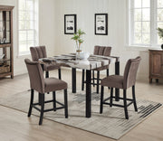 Crownmark Vega Dining Set - Faux Marble