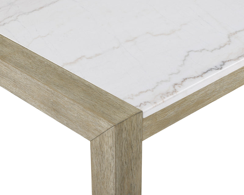 Hazel Genuine Marble Counter Height Table