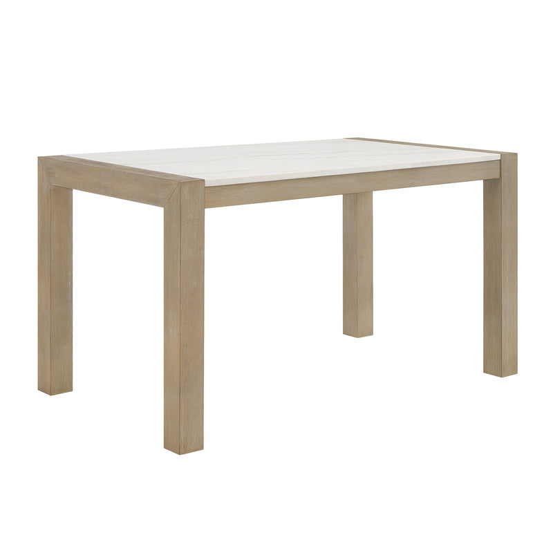 Hazel Genuine Marble Counter Height Set