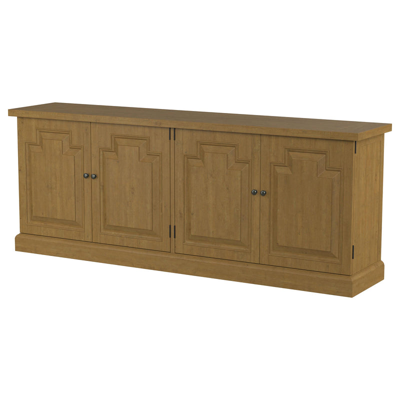 Florence 4-door Dining Sideboard Buffet Cabinet Rustic Honey - detail 5