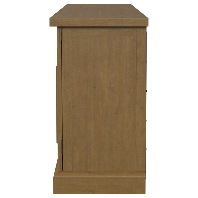 Florence 4-door Dining Sideboard Buffet Cabinet Rustic Honey - detail 6