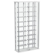 Montara Tempered Glass Wine Storage LED Curio Cabinet Chrome - detail 3