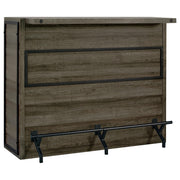 Joe 5-shelf Composite Wood Home Bar Wine Cabinet Aged Oak - detail 3