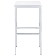 Natividad 5-piece Pub Height Bar Table Set White High Gloss - detail 6