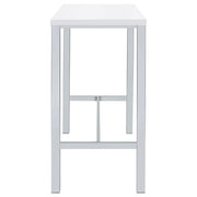 Natividad 5-piece Pub Height Bar Table Set White High Gloss - detail 7