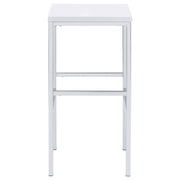 Natividad 5-piece Pub Height Bar Table Set White High Gloss - detail 8