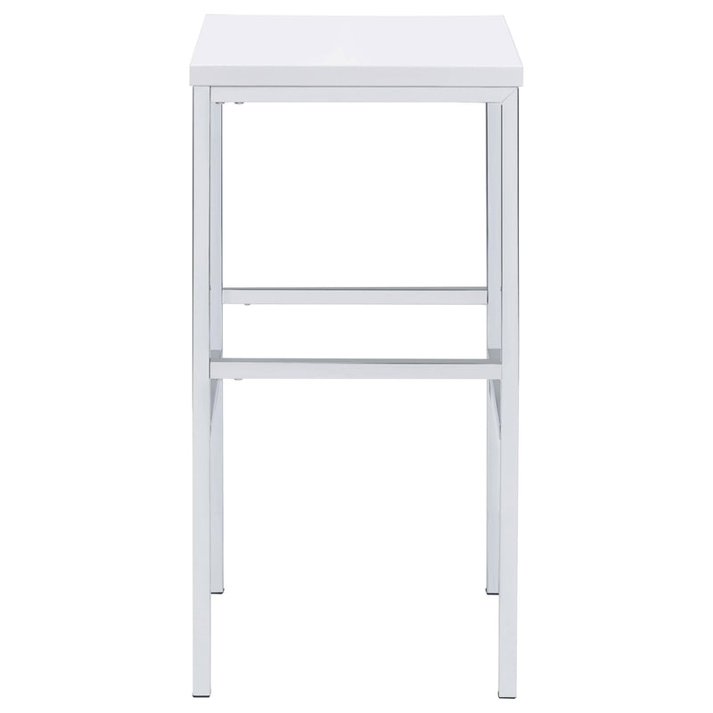 Natividad 5-piece Pub Height Bar Table Set White High Gloss - detail 8