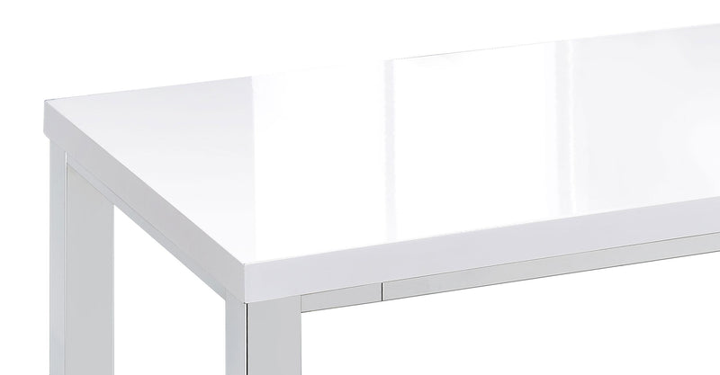 Natividad 5-piece Pub Height Bar Table Set White High Gloss - detail 9