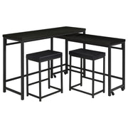 Hawes 4-piece Multipurpose Counter Height Table Set Black - detail 5