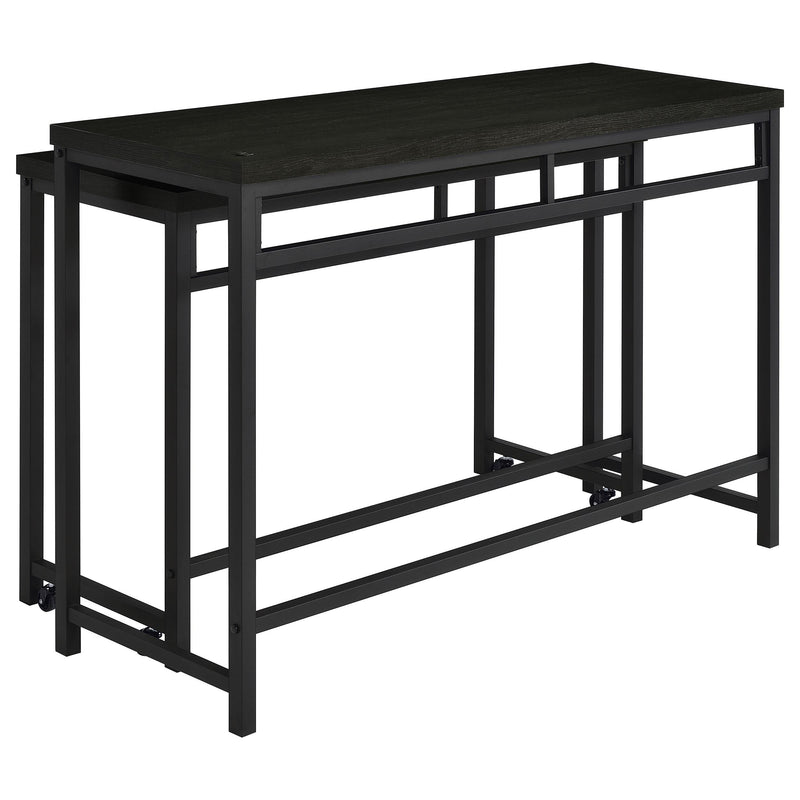 Hawes 4-piece Multipurpose Counter Height Table Set Black - detail 6