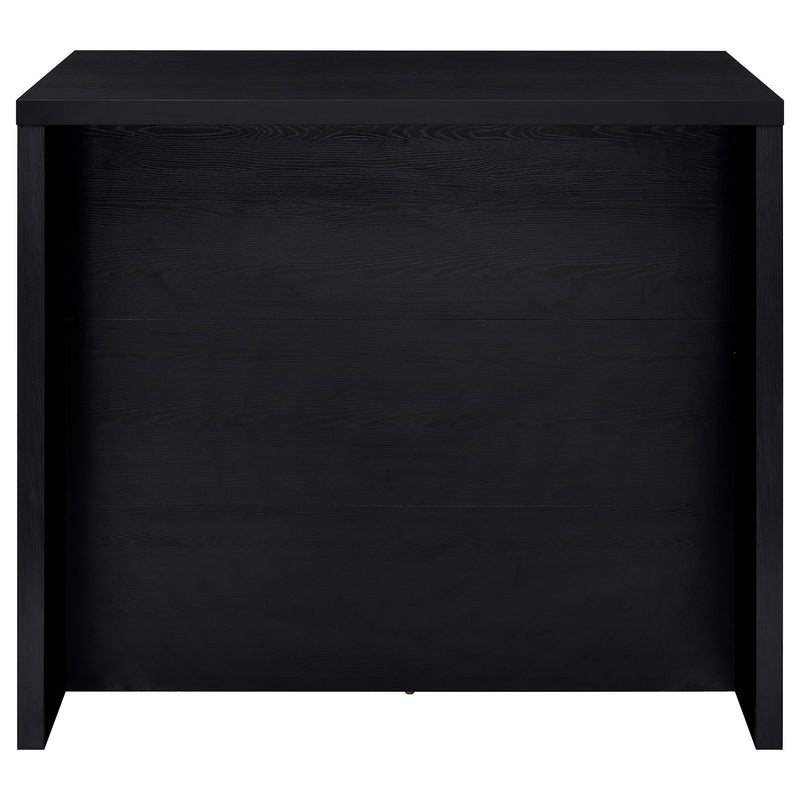 Topanga Engineered Wood Freestanding Home Bar Black - detail 4