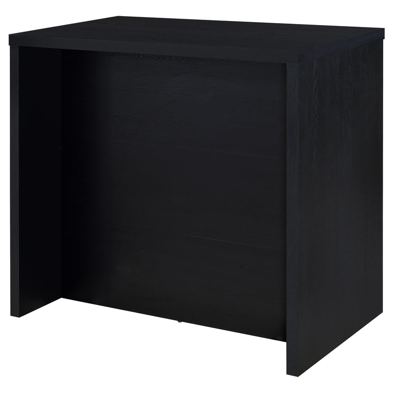Topanga Engineered Wood Freestanding Home Bar Black - detail 5