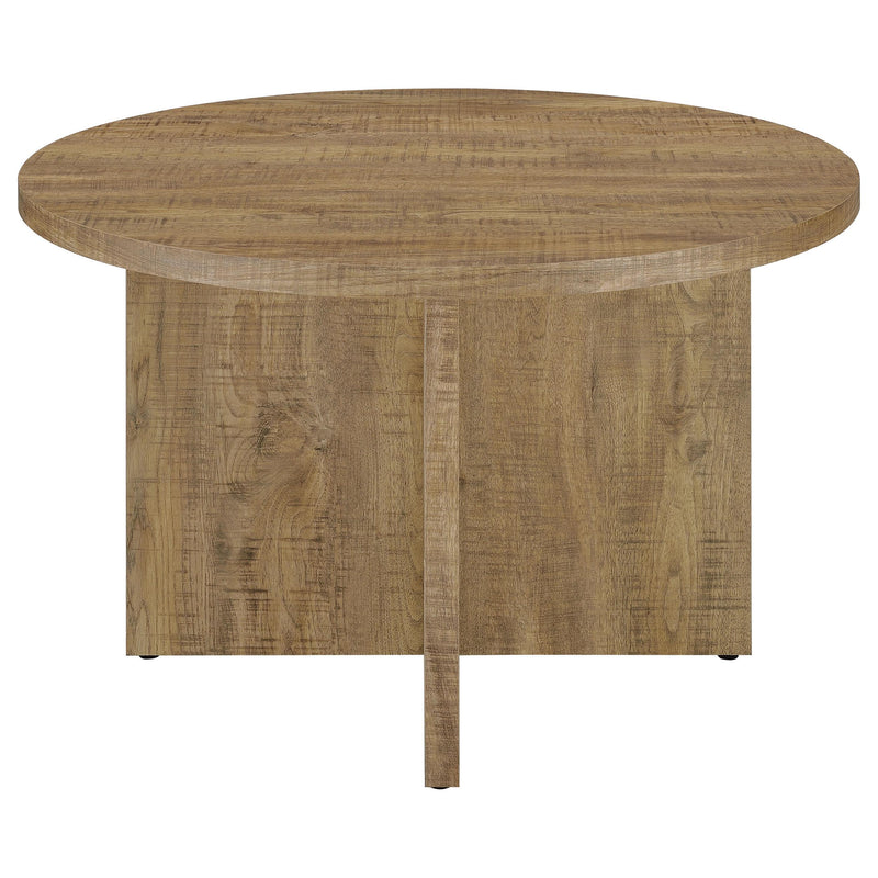 Jamestown Round 47-inch Composite Wood Dining Table Mango - detail 3