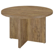 Jamestown Round 47-inch Composite Wood Dining Table Mango - detail 4