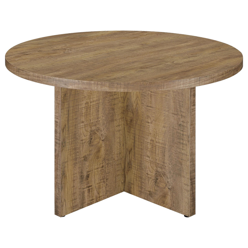 Jamestown Round 47-inch Composite Wood Dining Table Mango - detail 5
